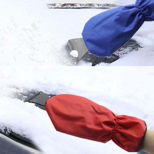 Car Snow Scraper Removal Glove Cloth Cleaning Snow Shovel Ice Scraper Tool For Auto Window Outdoor Car-stying Winter Gloves