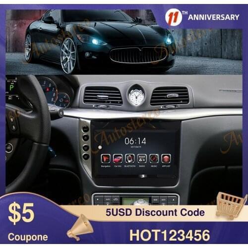 Android 9.0 Car GPS Navigation For Maserati GT/GC GranTurismo 2007-2017 Carbon Fiber Multimedia Player Auto Radio No DVD Player