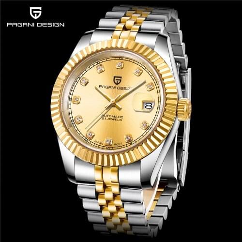 Pagani Design 2021 Top Luxury Men Stainless Steel Automatic Mechanical Watch Sapphire Glass Japan NH35A Clock Relogio Masculino