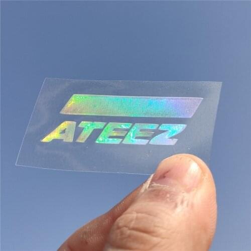 KPOP ATEEZ Laser Colorful Sticker Mobile Phone Notebook Sticker Refrigerator Sticker TREASURE HONG JOONG Sticker