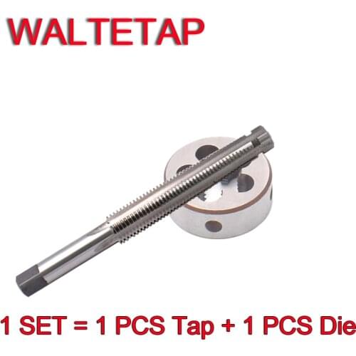 WALTETAP 1 Set Right hand Trapezoidal tap and Die set TR 8 10 12 14 16 X1.5 X2 X3 X4 thread Screw T R taps Round Threading Dies