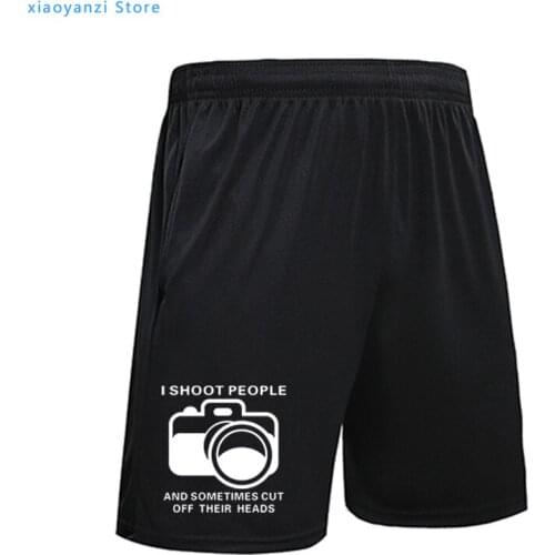 2021 Fashion I Shoot People sports short pants Funny Photographer Camera Photography shorts Casual Personalized New Design pants