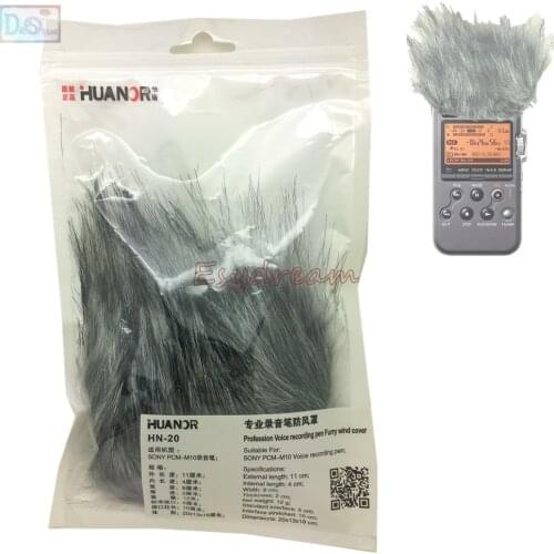 Professional Outdoor Dusty MIC Furry Cover Deadcat Windscreen Windshield Muff for Sony PCM-M10 PCM M10 M10 Voice Microphone