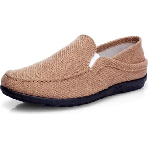 2021 New Breathable Mens Vulcanize Shoes Flat Light Slip-on Shallow PU Shoes Fashionable Waterproof Wear-resisting for Work