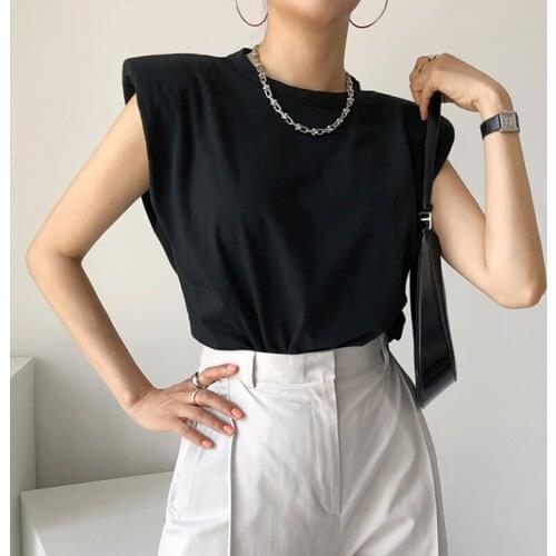 New Thin Summer Top Sexy T Shirt Women Elasticity T-Shirt Korean Style Woman Clothes Slim Tshirt Female Casual Sleeveless Tops