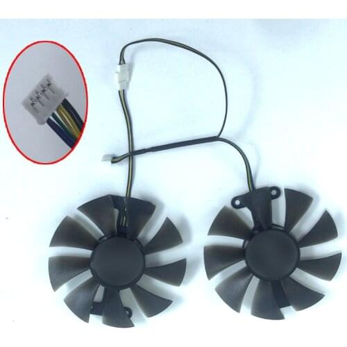 Ventilador durável radiador cooler ventiladores de refrigeração para safira r7 260x 360 460 560 560d d5 platinum edition placa g