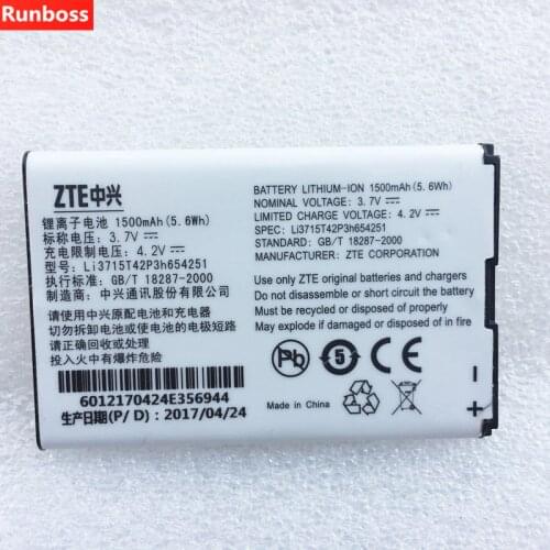 1500mAh Battery For ZTE MTS MTC 945 ZTE MF60 MF61 MF62 MF65 WIFI Router Modem Cell Phone Batteries
