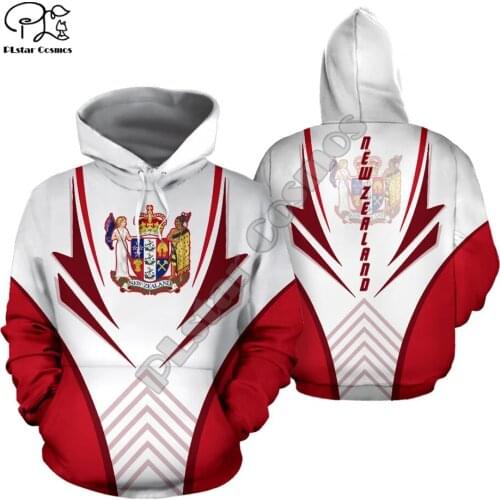 PLstar Cosmos New Zealand Country Flag Maori Aotearoa Tribe Tattoo 3Dprint Men/Women NewFashion Harajuku Zip Hoodies Pullover 11
