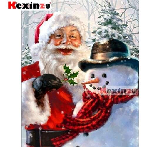Full 5D DIY Square/Round Drill Diamond Painting Kit"Christmas snowman"Mosaic Embroidery Cross Stitch Stickers Decor Gift @X8558