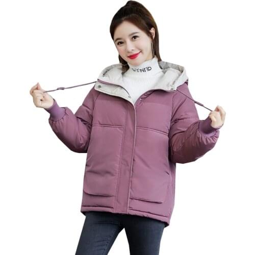 Down Padded Jacket Women Short Winter Jackets Female New Korean Bread Garment Padded Jacket Loose Cotton Parker Jacket Women