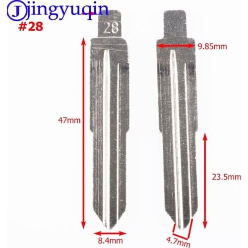 Jingyuqin #28 1ps Remote New Arrival Blank Key Replacement Uncut Blade For Kia New Refine