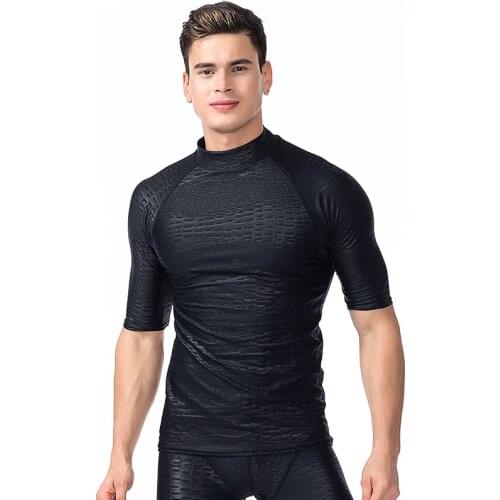 SBART Long Sleeve Rash Guard Men Swimsuits Sun Protective Lycra Surf Wetsuit Tops Snorkel Swimming Windsurfing Rashguard