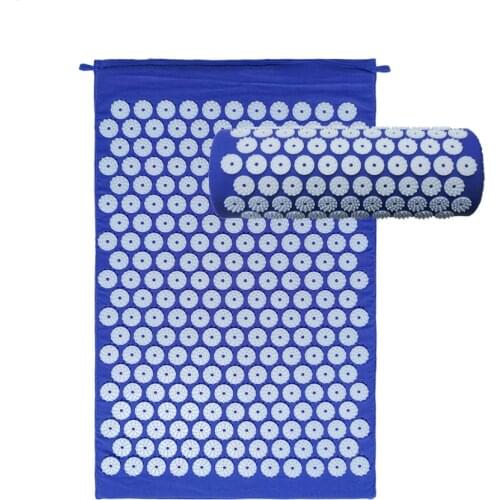 6 Colors Traditional Acupuncture Sets Acupressure Mat with Pillow Massage Mat Lotus Spike Cushion Massage and Relaxation Health