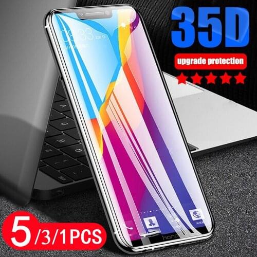 5/3/1Pcs for huawei honor 8 8A pro lite 8S 8C 8X max phone screen protector on glass smartphone tempered glass protective film