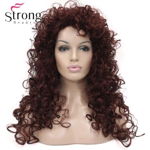 StrongBeauty Auburn Full Curl Synthetic Wig Womens Full Wigs COLOUR CHOICES