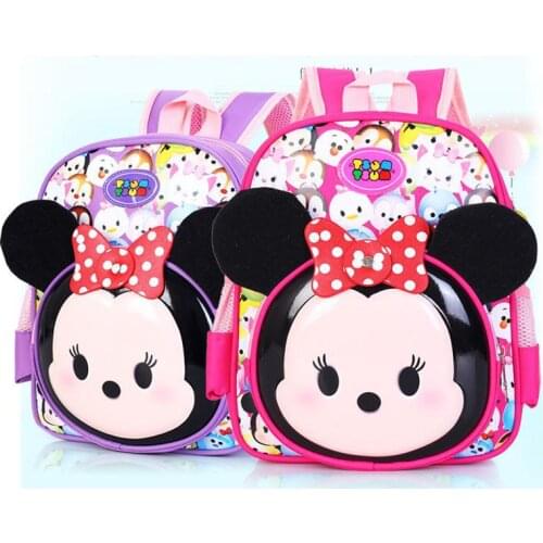 2021 New Style Children Cartoon Cute School Bag Kindergarten Boys And Girls Small Backpacks 2-5 Years Old Snack Bag