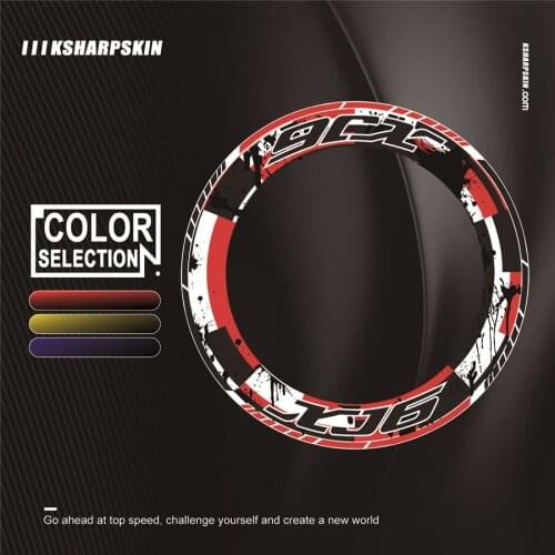 4 X Thick Edge Outer rim Sticker Stripe Wheel Decals Fit all YAMAHA XJ6