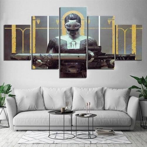 5 Piece Forsaken Poster Fantasy Sword Modular Canvas Pictures Print Wall Art Canvas Paintings Wall Decorations for Living Room