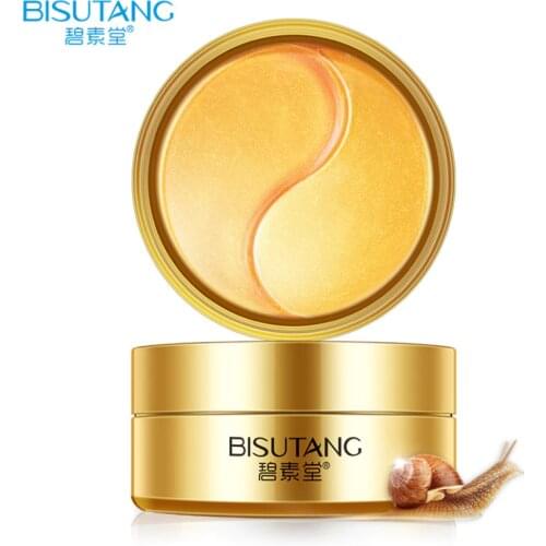 BISUTANG Gold Snail Collagen Eye Mask For Removing Dark Circles and Anti-wrinkle Eye Care Product