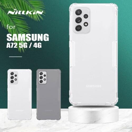 For Samsung Galaxy A72 4G Case Nillkin TPU Phone Case Soft Silicone Ultra-Thin Transparent Protection Case for Samsung A72 4G