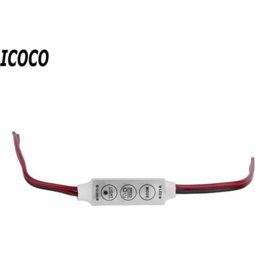 Dimmer LED Strip RGB Controller DC 12V 24V Mini Dimmer LED Single Color Controller for 5050 3528 5730 LED Strip Light