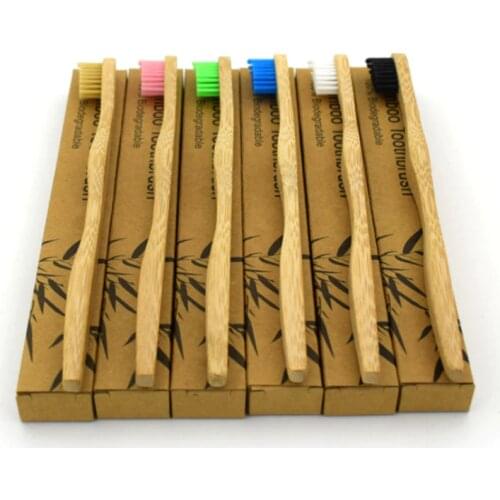 100% kids 1134 bristle wholesale natural bamboo charcoal tooth brush 1134