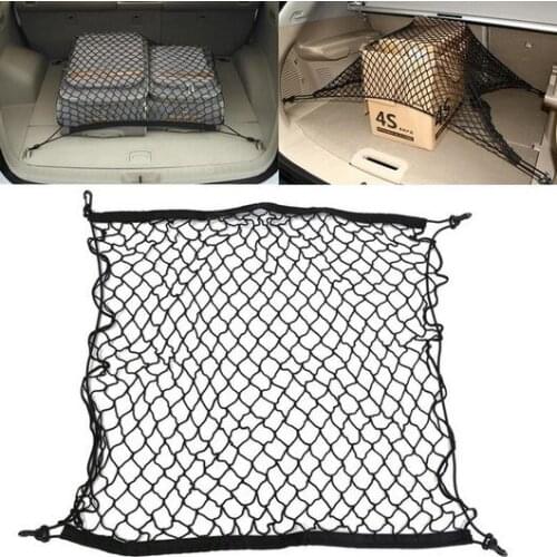 For Mitsubishi Outlander Asx Lancer Pajero Auto Care Car Trunk Luggage Storage Cargo Organiser Nylon Elastic Mesh Net