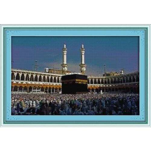 Joy Sunday Muslim style Pilgrimage to Mecca (1) free printable cross stitch charts for wall painting hand needlework