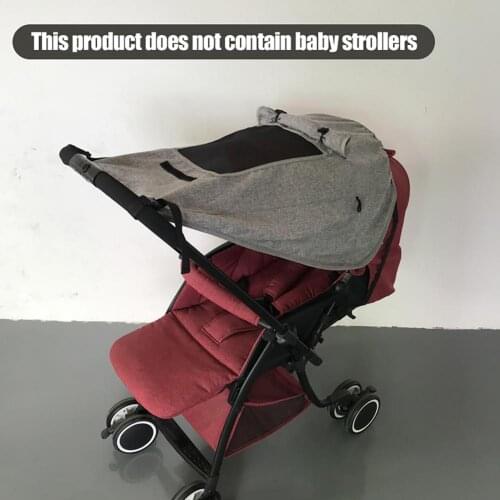 Pram Canopies with Viewing Window UV Protection Universal Stroller Sun Shade Cover for Outdoor Infant Baby Stroller Accessories