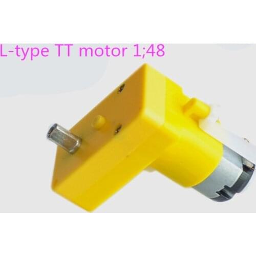 L-type TT motor metal shaft Metal tooth Geared motor, For smart cars, robot parts