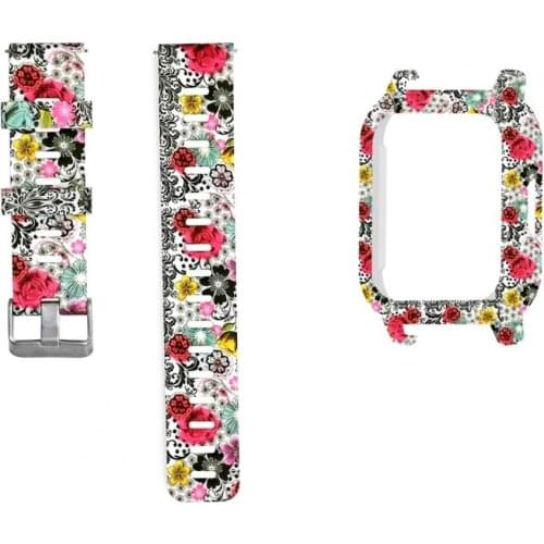 HOT SALES!!! 2 in1 Printing PC Watch Protective Case Silicone Strap for Xiaomi Haylou LS02