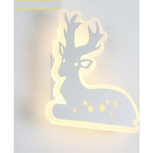 Elk Led wall lights bedside lamp ultra-thin deer living room corridor creative entrance aisle wall lights CL