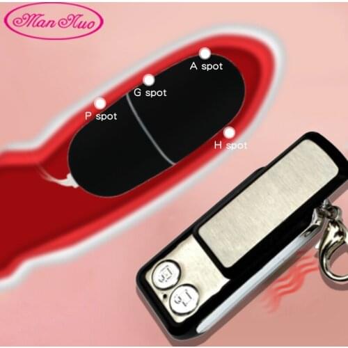 ManNuo Wireless Remote Control Vibrating Bullet Car keyring Vibrating Egg Dildo Vibrator G Spot Clitoris Adult Sex toy for Women