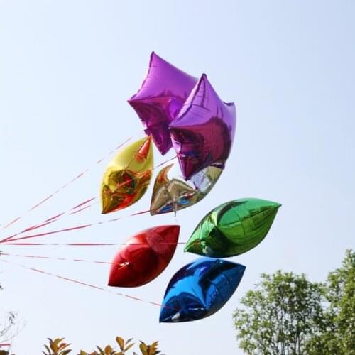 Fashion Hot 18" Inch 45cm Foil Star Balloon 7 Colors Helium Metallic Wedding