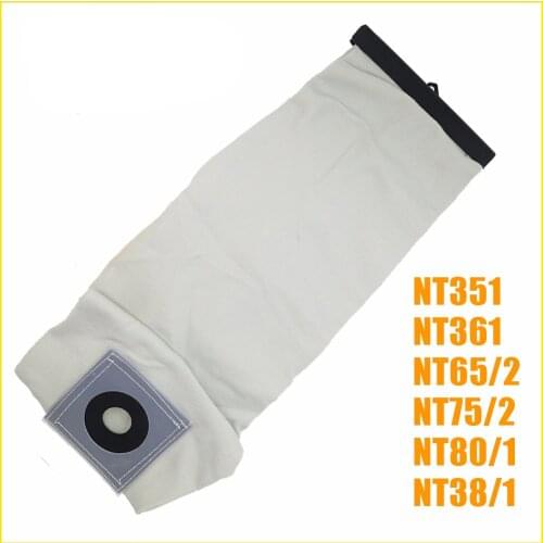 TOP quality Washable Vacuum Cleaner parts For KARCHER VACUUM CLEANER Cloth DUST Filter BAGS NT351 NT361 NT65/2 NT75/2 NT80/1