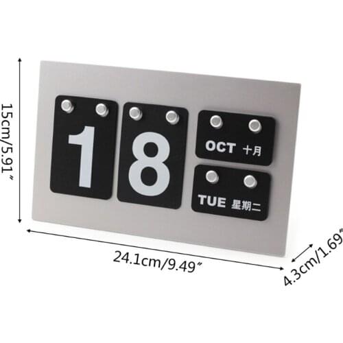 Retro Mini Desktop Calendar Rustic Cafe Ornaments Office Workspace Desktop Decorative Daily Schedule Calendar Planner