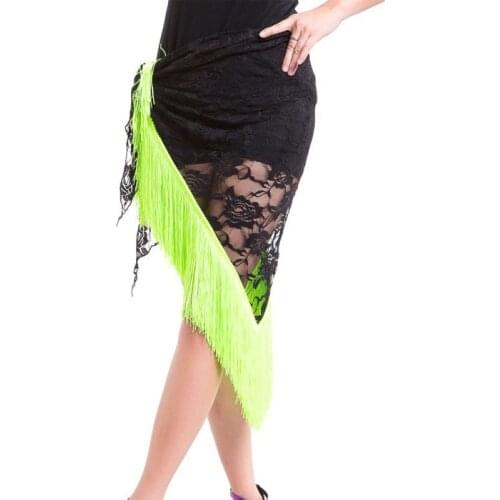Sexy Lace Shawl Hip Triangle Towel Latin Dance Tassel Hip Scarf Fringed Waist Belly Dance Hip Triangular Bandage