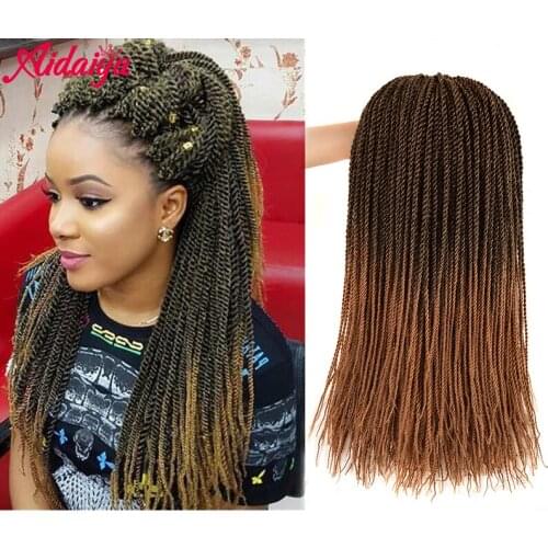 Aidaiya 18inch 75g/pack Crochet Braids Synthetic Braiding Hair Extension Afro Hairstyles Soft Dreadlock Brown Black Thick Full
