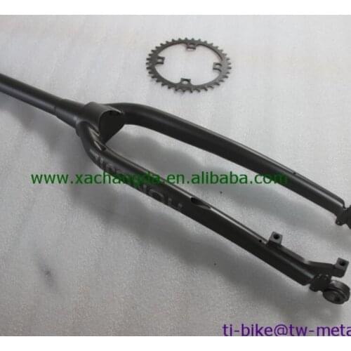 Custom titanium bike fork with tapered steer, XACD titanium road front fork, china titanium lade frames' fork