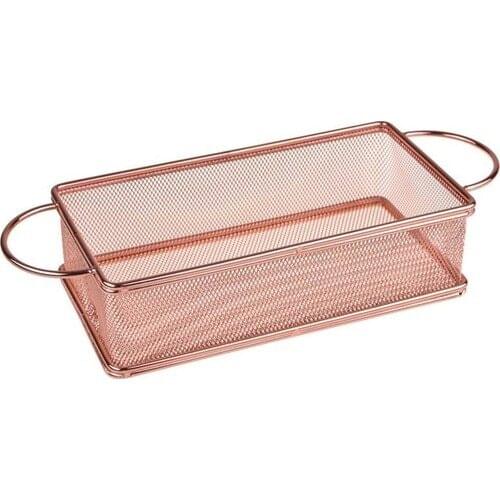 Taşev Tostin-Rectangle Metal Presentation Basket Large T0810