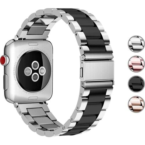Stainless Steel strap for Apple Watch band 44 mm 40mm iWatch band 42mm/38mm Metal Bracelet Apple watch 5 4 3 2 accessories