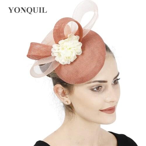 Gorgeous Women Ladies Party Hat Wedding Fascinator Headband With Flower Show Race Hair Accessories Nice Occasion Tea Headpiece