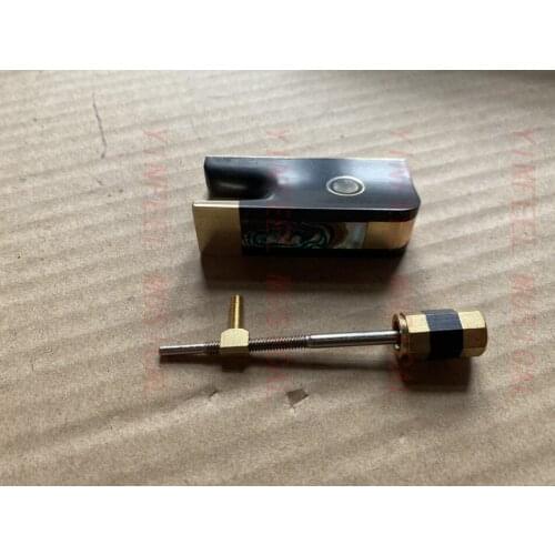 10PC OF Cello Ebony Frog Bow With Mount Screw Acoustic Cello Bow Part Repalcement Accessory for Students Learning