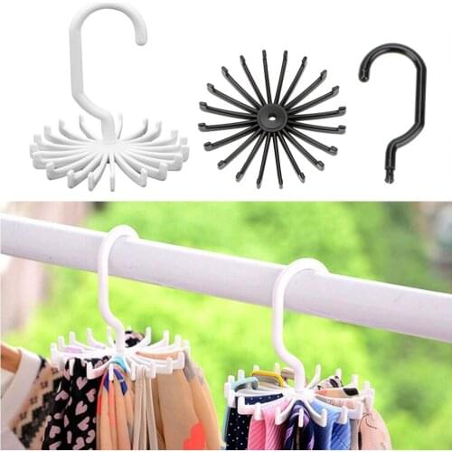 Drying Rack Scarf Hanger Tie Belt Hanger ABS Laundry Hanger Wardrobe Organizer Rack Clothes Holder