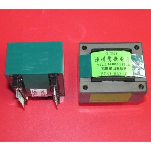 0.2 ohm low internal resistance headphone output transformer, 60 ohm 8 ohm input, common power amplifier output transformer