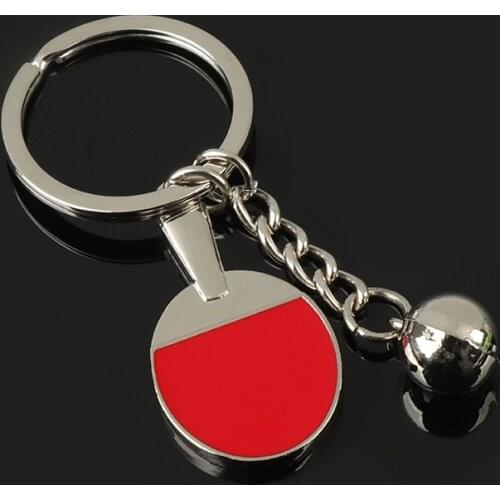 1 mini alloy keychain sports table tennis keychain key ring souvenir gift