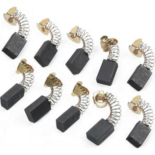 10pcs Carbon Brushes Spare Parts 6x10x16mm For CB100 CB103 Power Tool Electric Motors Rotary Hammer Drill