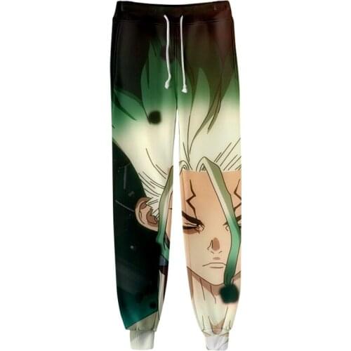 2021 autumn hip hop youth jogging sports pants sunshine Harajuku 3D printing dr.stone wen / female fashion casual loose trousers