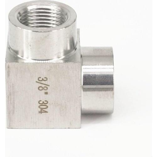 3/8" BSPP Female Angle Elbow 90 Deg 304 Stainless Steel Pipe Fitting Adapter Connector Operating pressure 2.5 Mpa