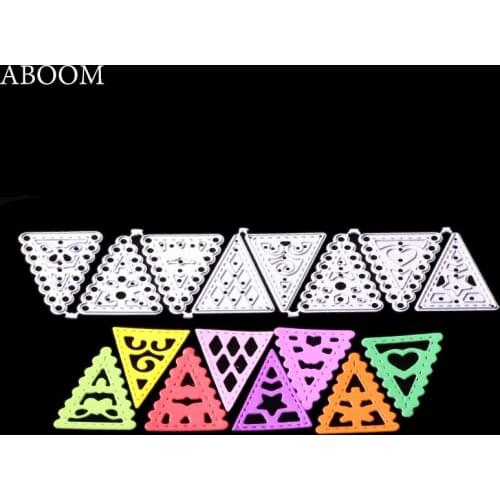 ABOOM 8PCS/Lot DIY Cutting Dies Carbon Steel Scrapbooking Decorative Cards Embossing Dies Cut Stencil Dandicraft Invitation Mold